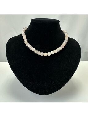 Rose quartz necklace 16 inches Heart Chakra